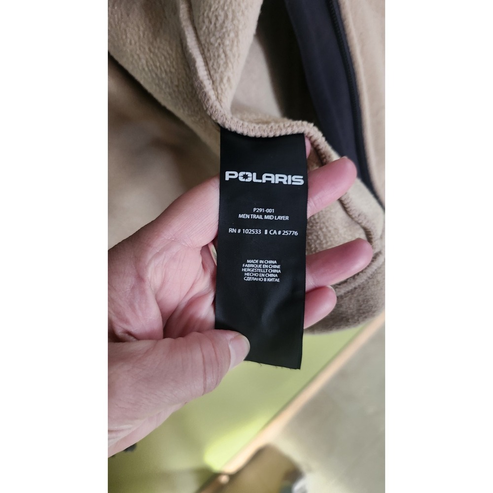 POLARIS MEN'S NORTHSTAR MID LAYER POLARIS SNOWMOBILE FLEECE JACKET MID LAYER EUC - Picture 4 of 6